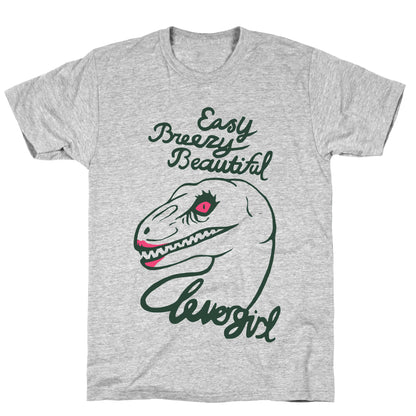 Easy Breezy Beautiful, Clever Girl Velociraptor T-Shirt