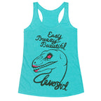 Easy Breezy Beautiful, Clever Girl Velociraptor Racerback Tank