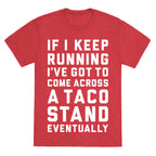 Running To A Taco Stand Unisex Triblend Tee