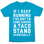 Running To A Taco Stand Unisex Triblend Tee