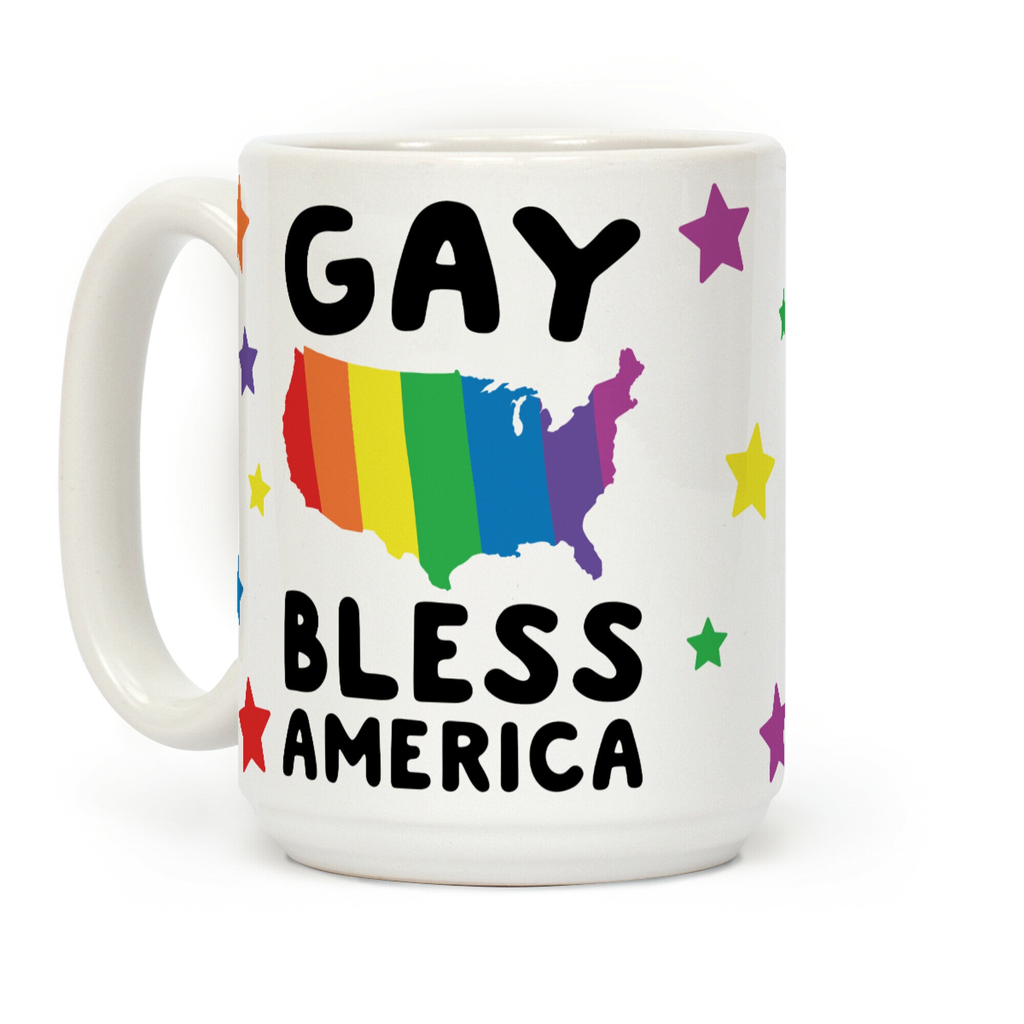 Gay Bless America Coffee Mug