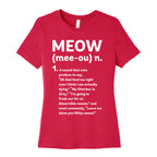 Meow - Noun Women's Cotton Tee