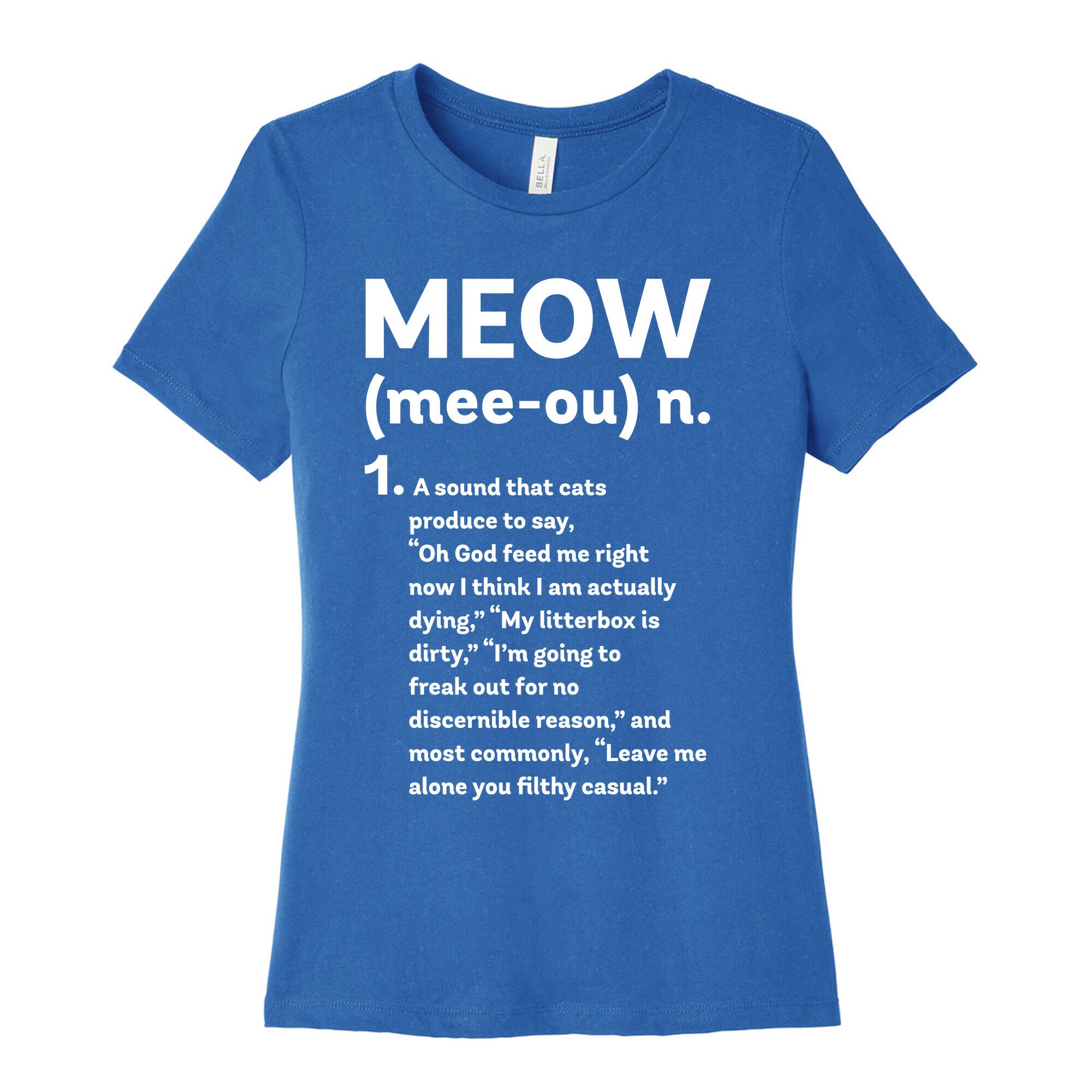 Meow - Noun Women's Cotton Tee