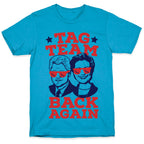Tag Team Back Again Hillary Clinton & Bill Clinton Unisex Triblend Tee