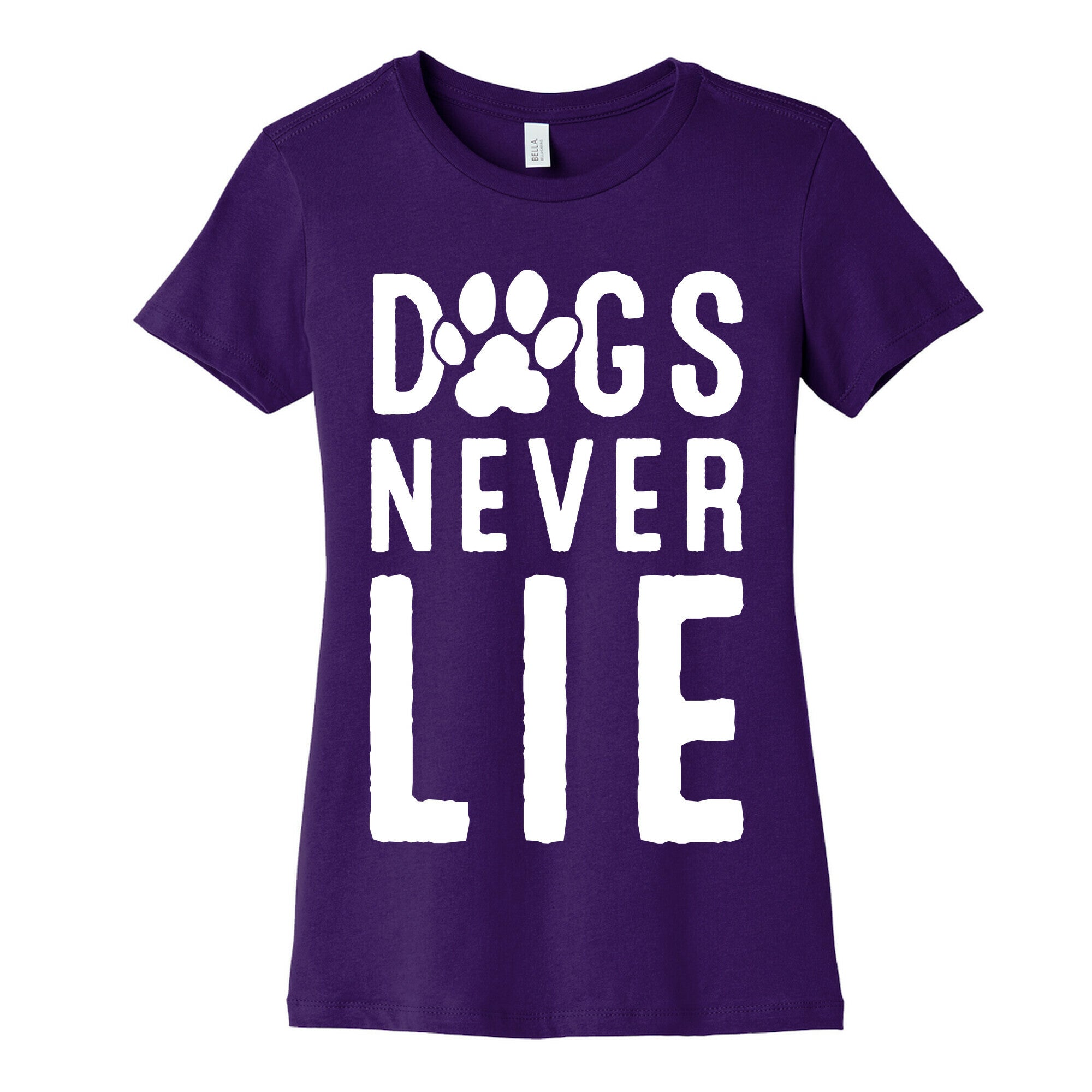 Dogs Never Lie Women's Cotton Tee