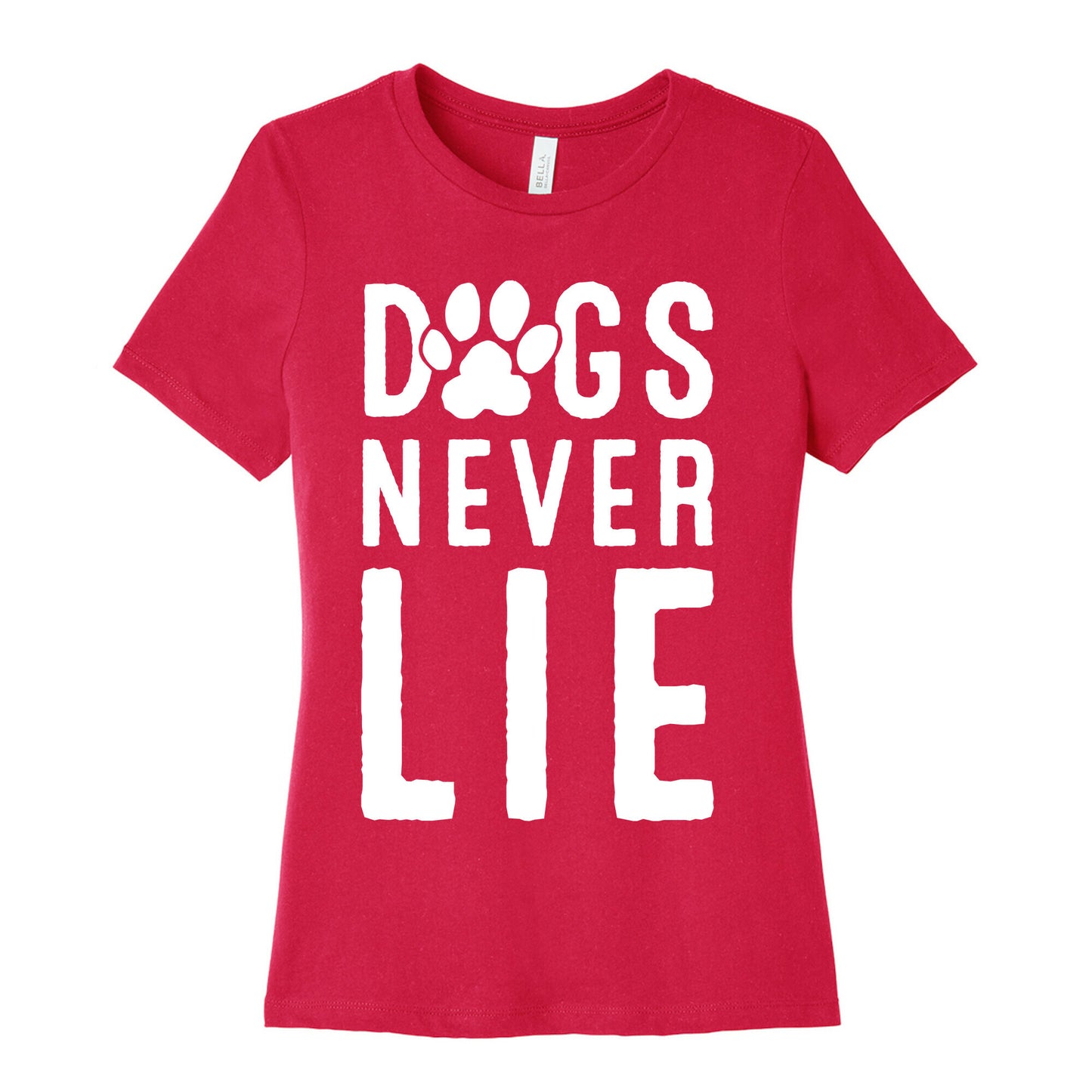 Dogs Never Lie Women's Cotton Tee