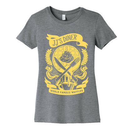JJ's Diner: Belgian Waffle Crest Women's Cotton Tee