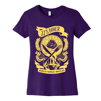 JJ's Diner: Belgian Waffle Crest Women's Cotton Tee