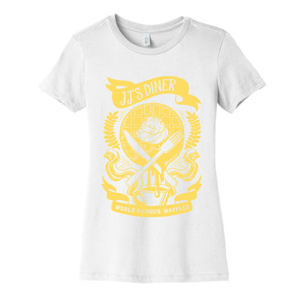 JJ's Diner: Belgian Waffle Crest Women's Cotton Tee