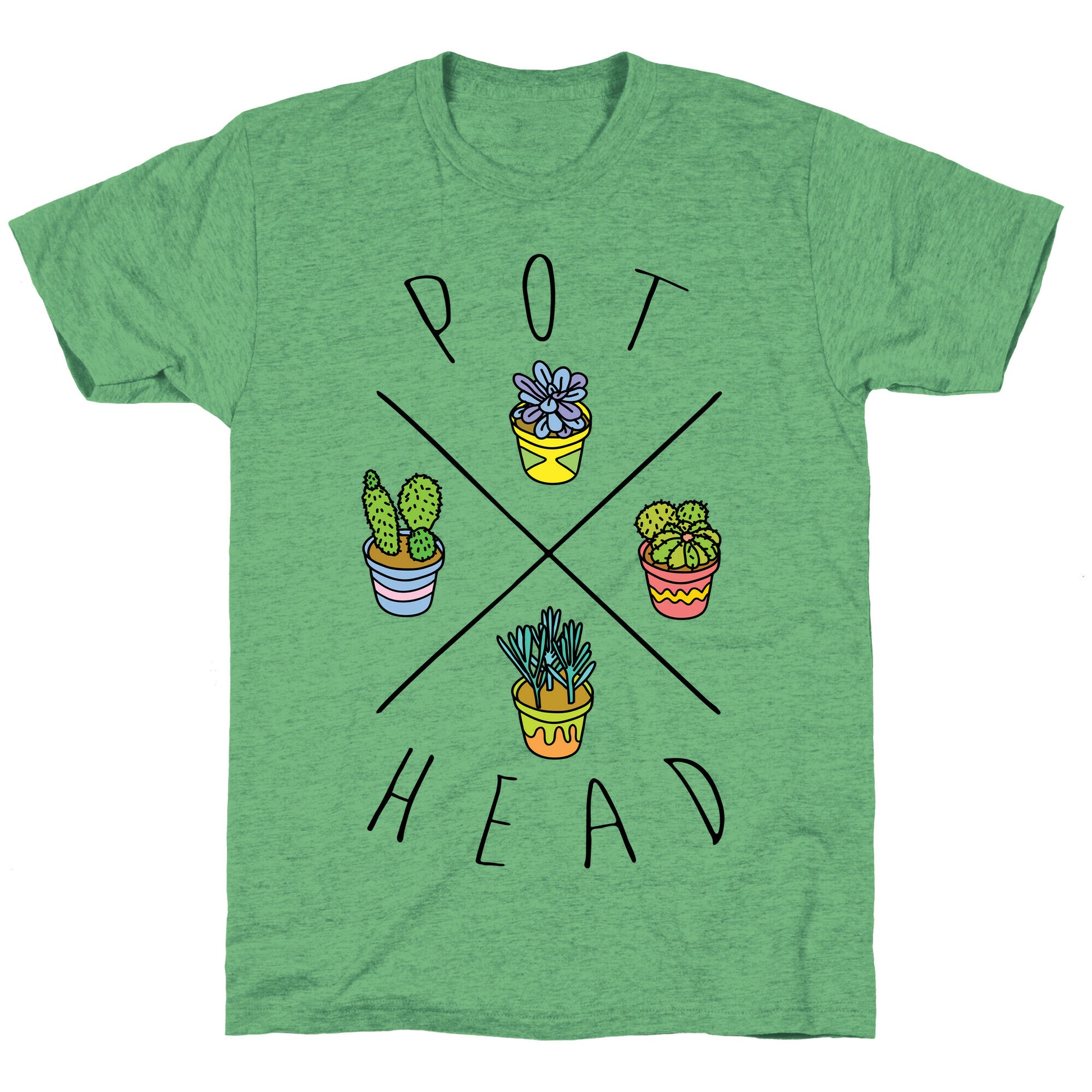 Pot Head Succulents Unisex Triblend Tee