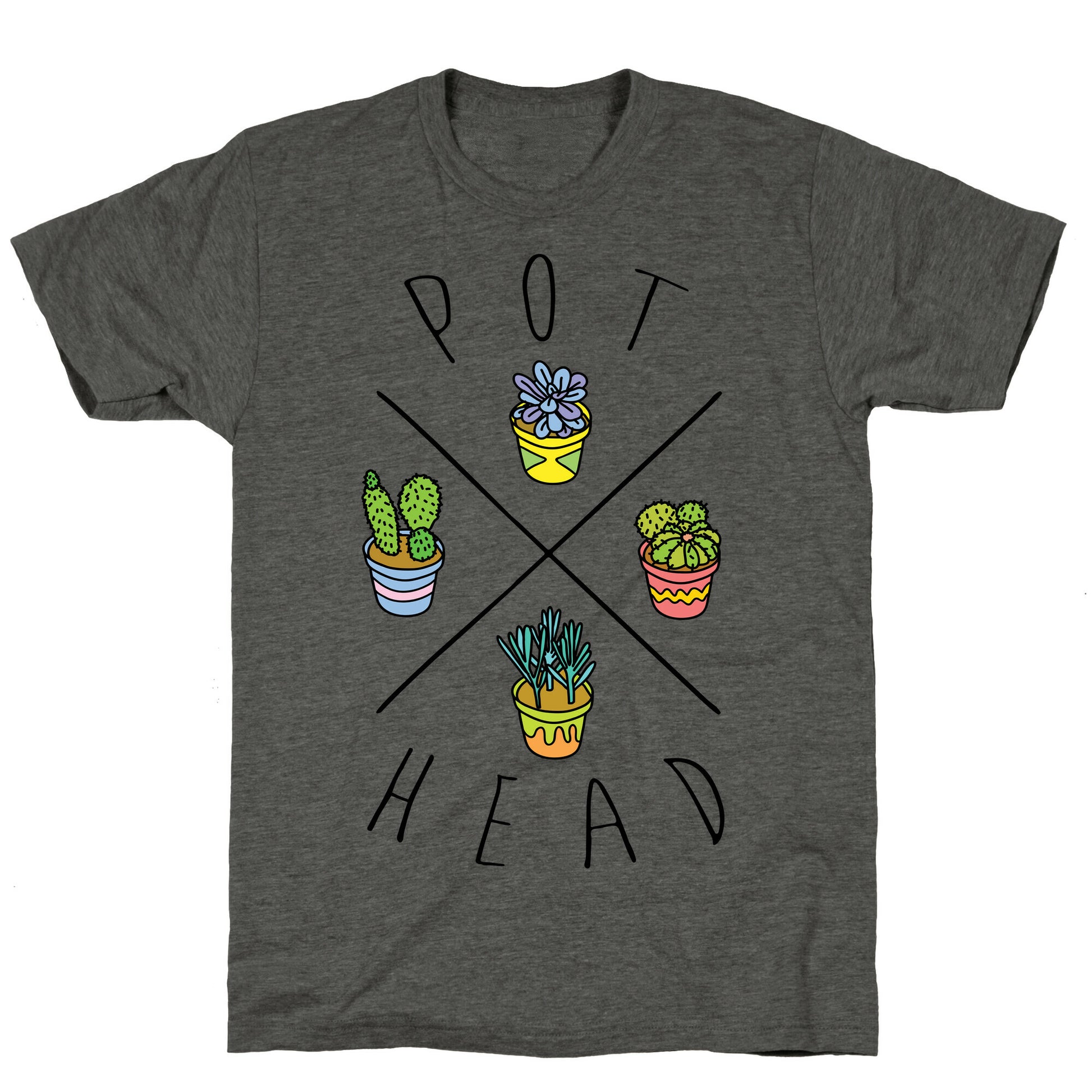 Pot Head Succulents Unisex Triblend Tee