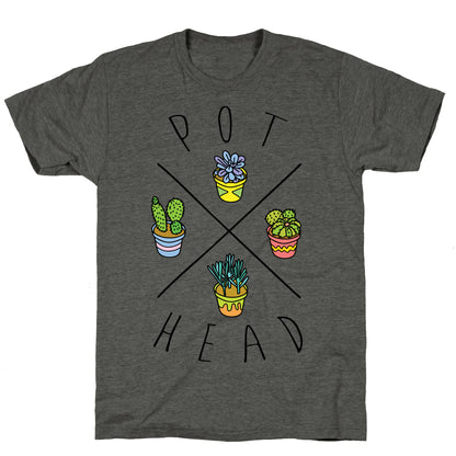 Pot Head Succulents Unisex Triblend Tee