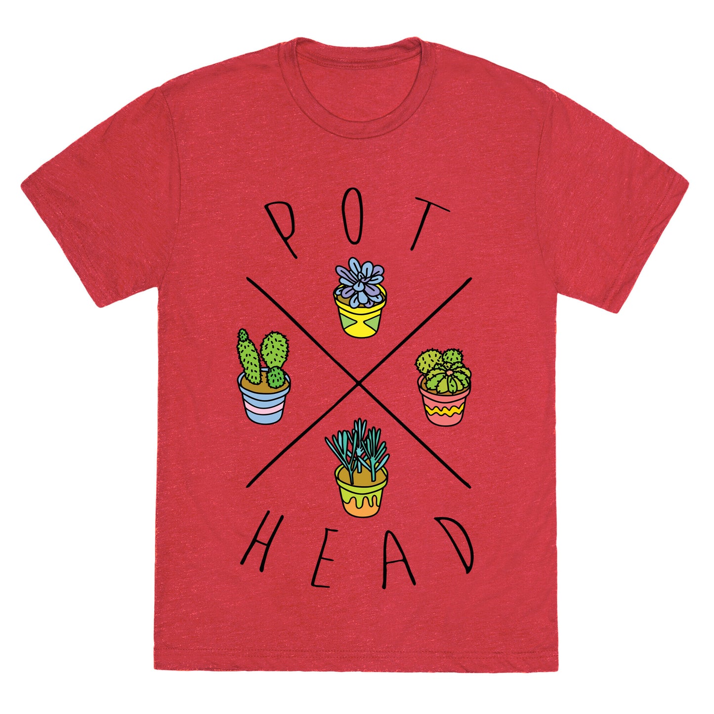 Pot Head Succulents Unisex Triblend Tee