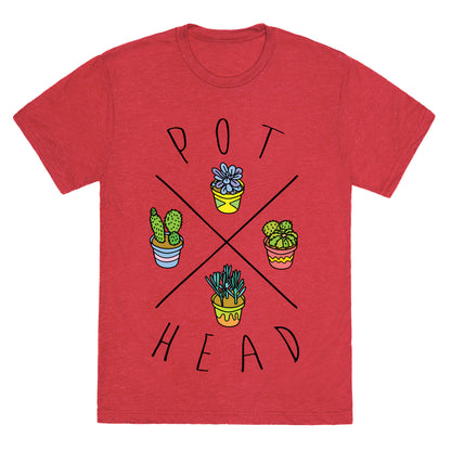 Pot Head Succulents Unisex Triblend Tee