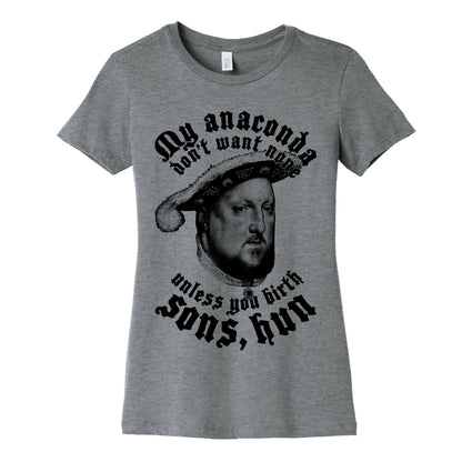 Henry VIII Anaconda Women's Cotton Tee