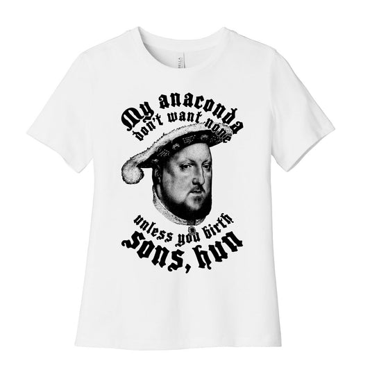 Henry VIII Anaconda Women's Cotton Tee