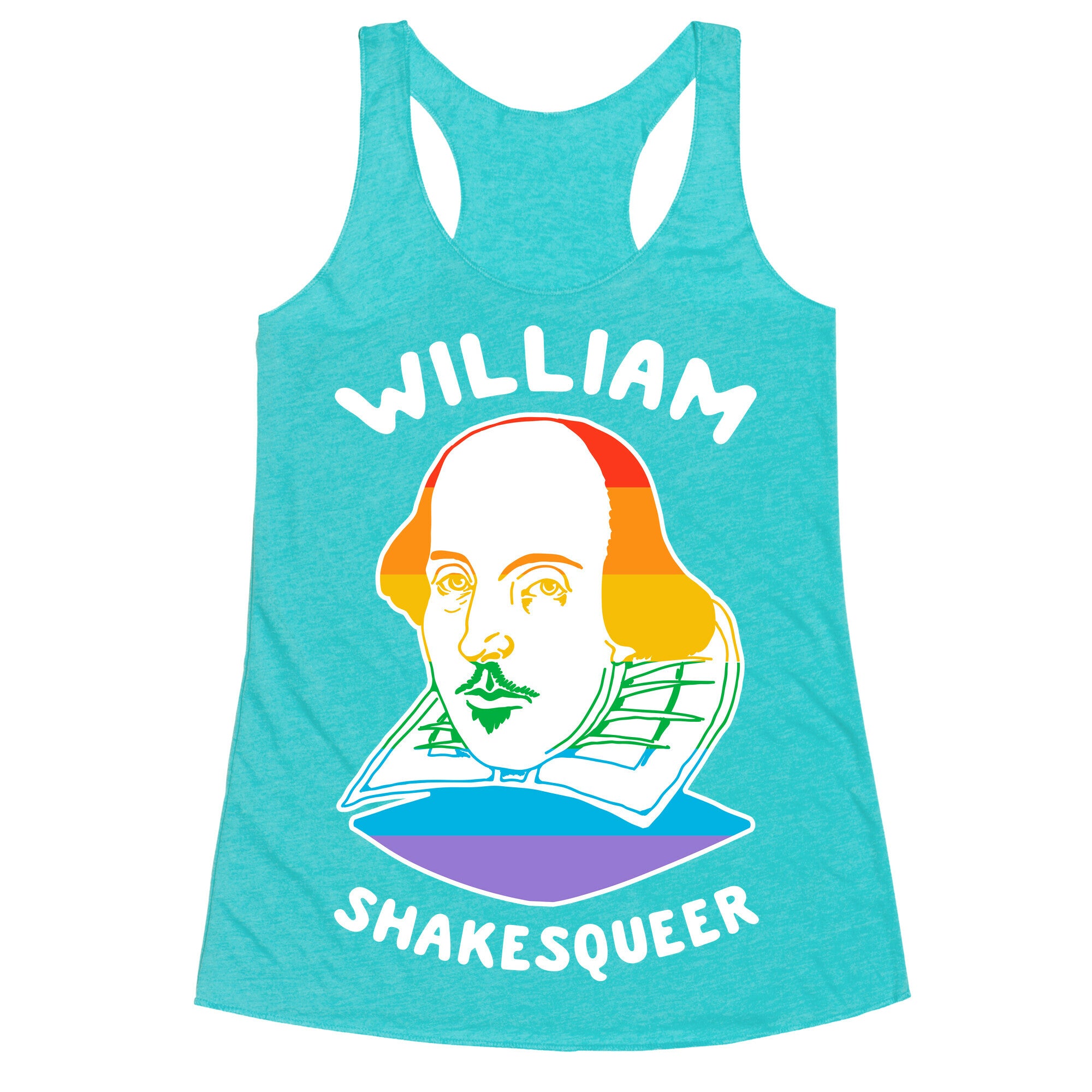 William ShakesQueer Racerback Tank