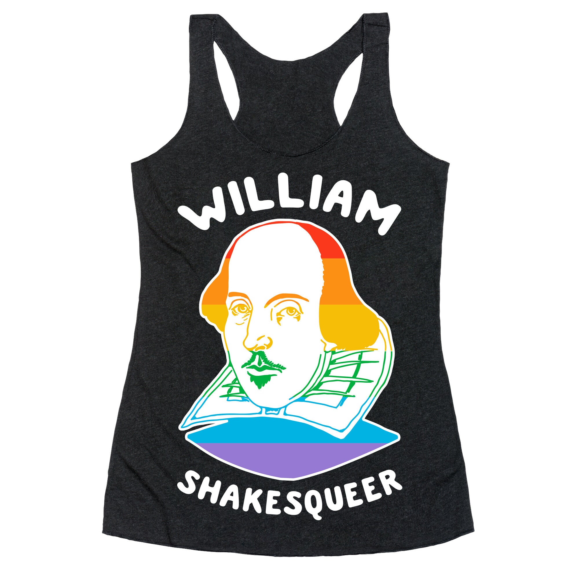 William ShakesQueer Racerback Tank