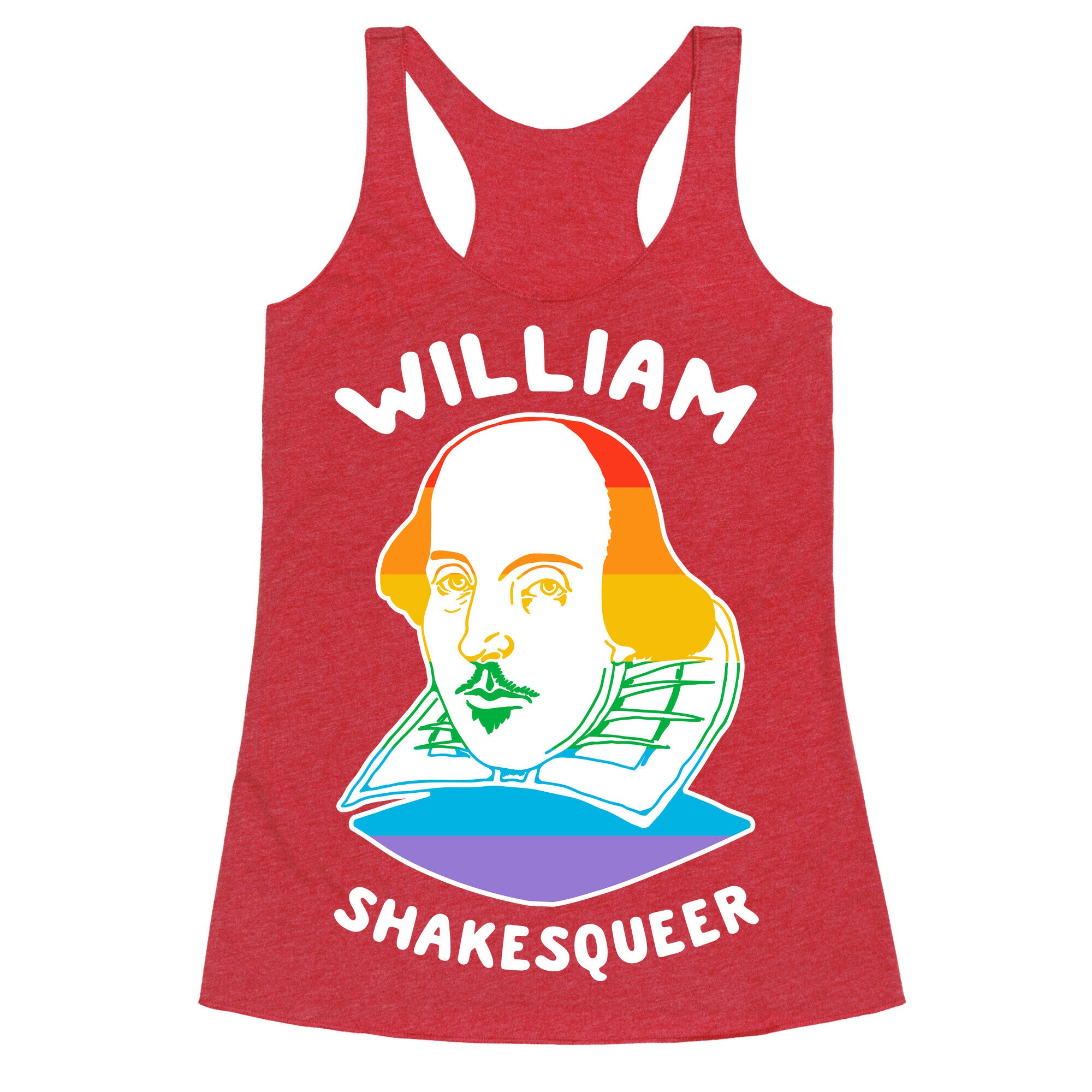 William ShakesQueer Racerback Tank