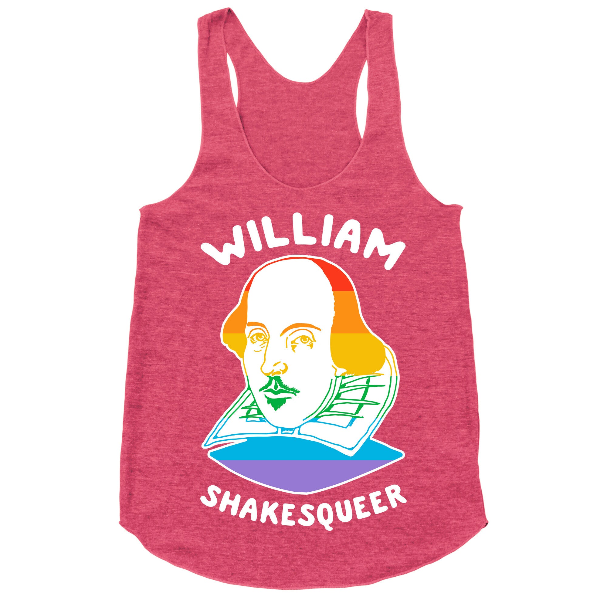 William ShakesQueer Racerback Tank