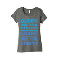 Guppy In The Streets Shark In The Sheets Women's Triblend Tee
