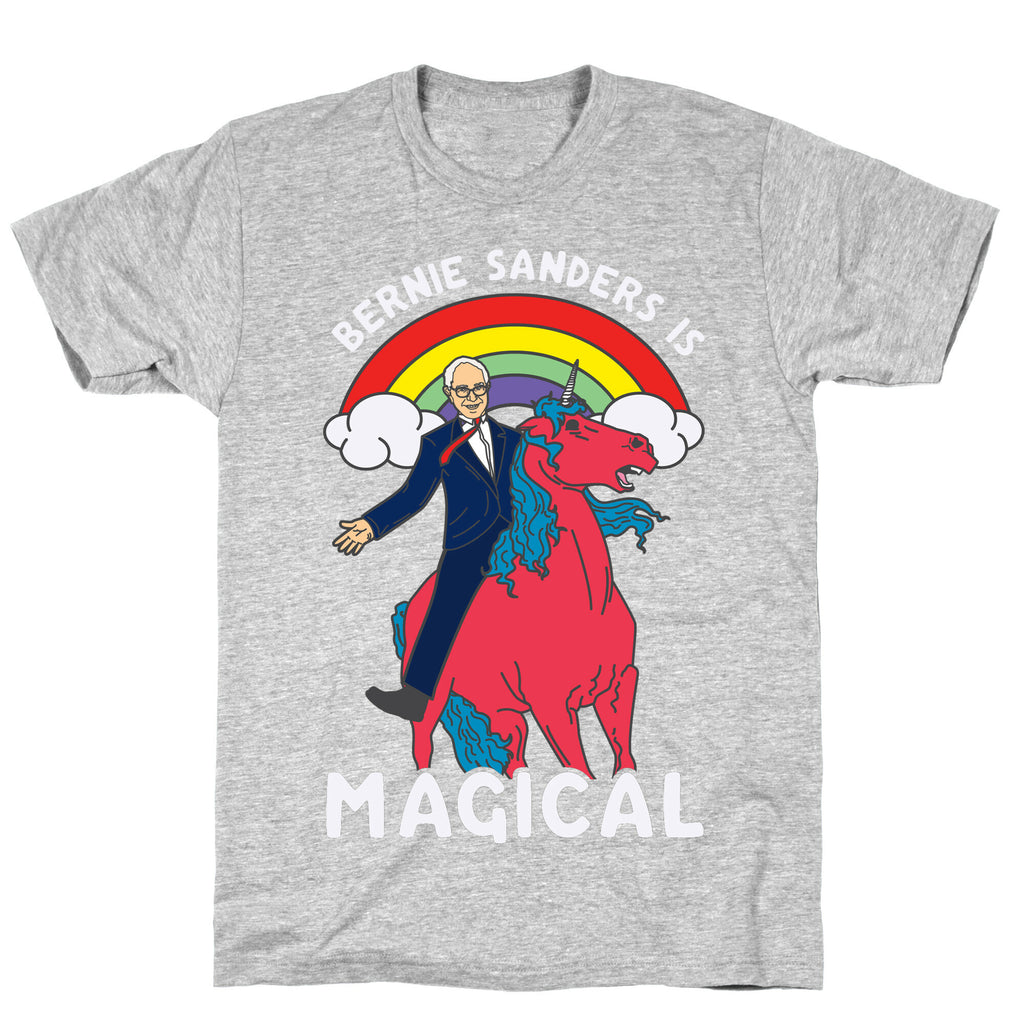 Bernie Sanders on a Magical Unicorn T-Shirt