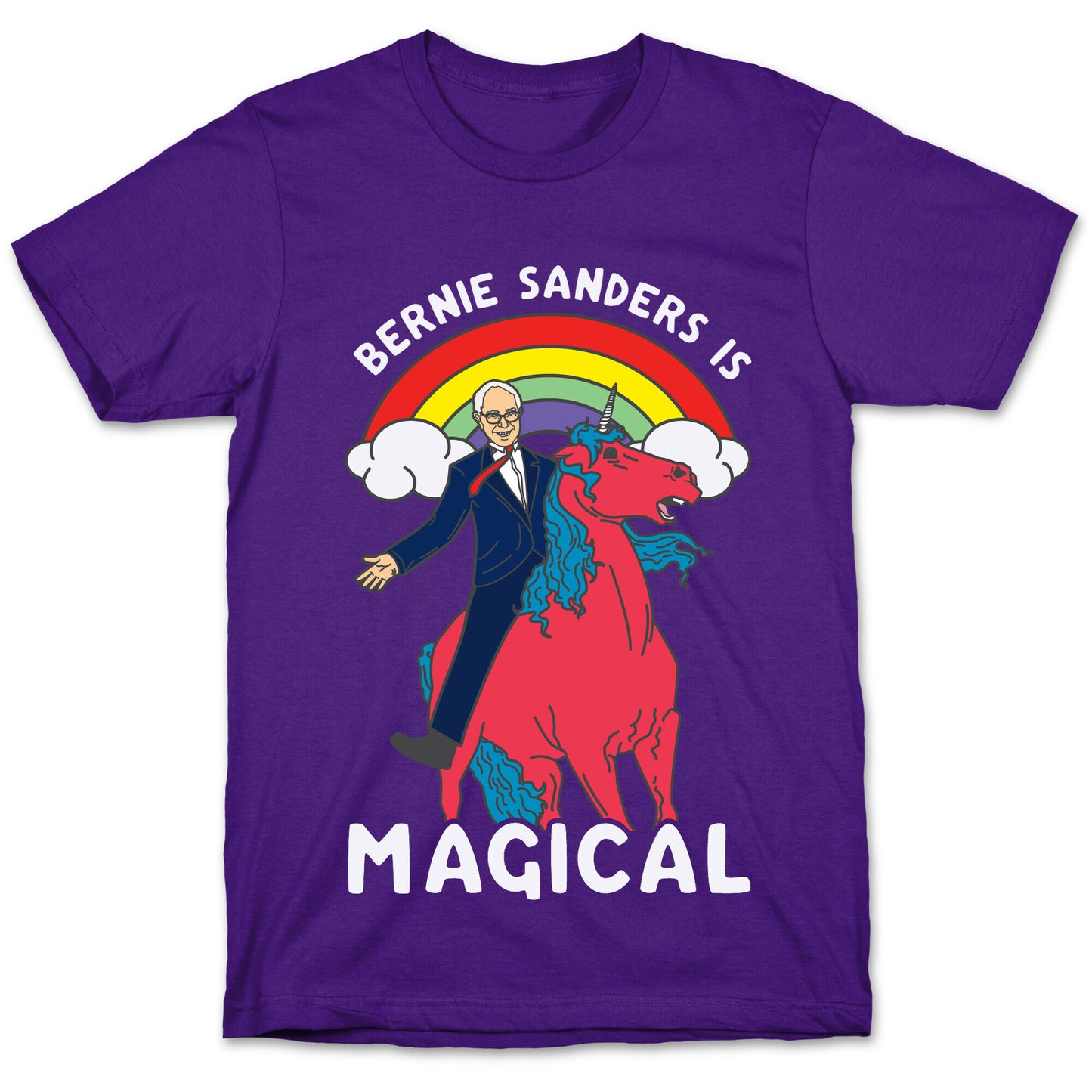 Bernie Sanders on a Magical Unicorn T-Shirt