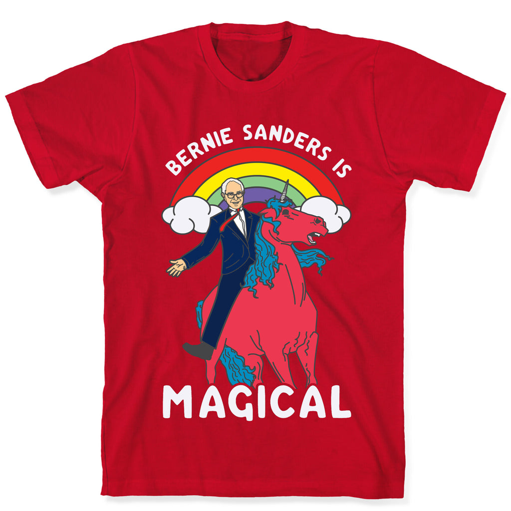 Bernie Sanders on a Magical Unicorn T-Shirt