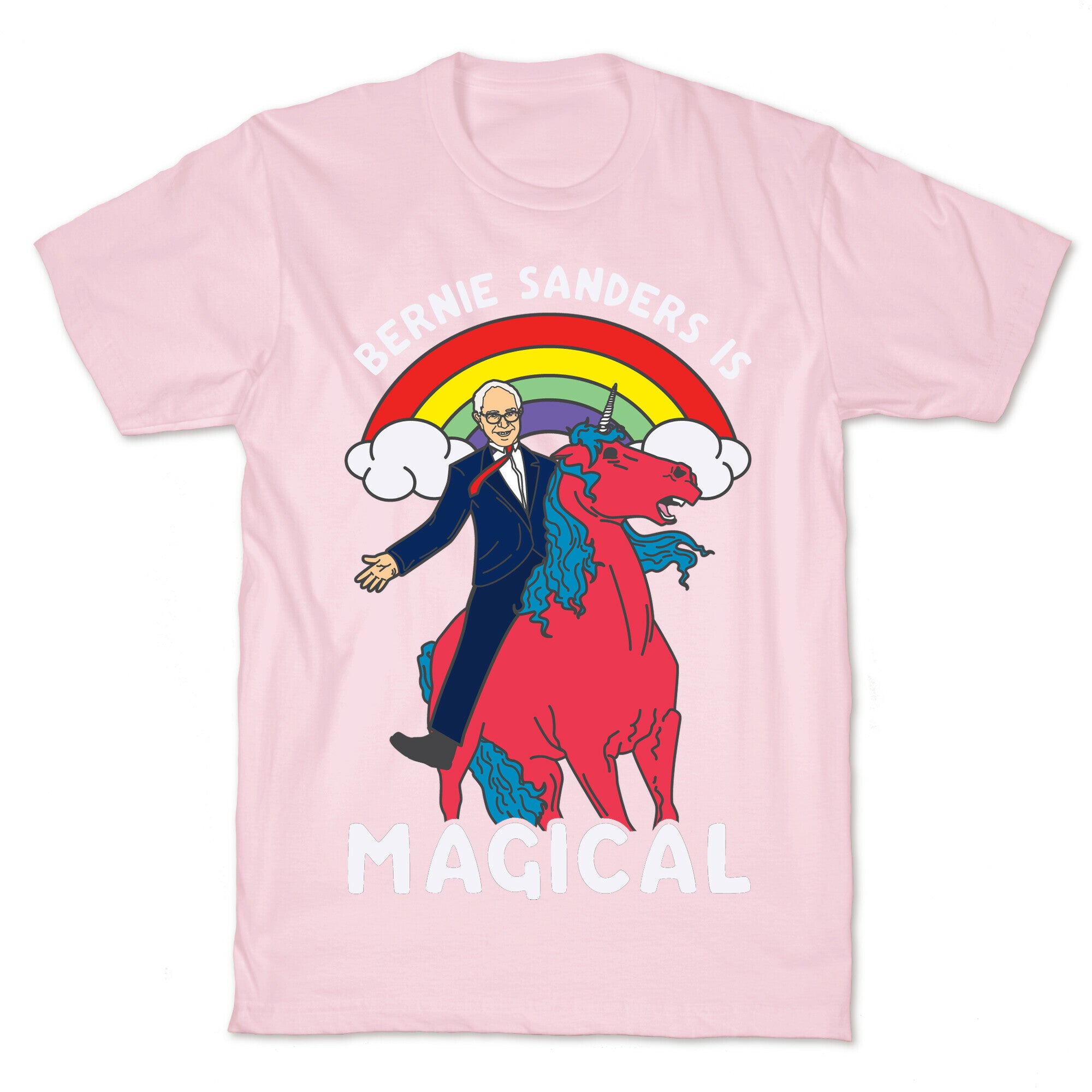 Bernie Sanders on a Magical Unicorn T-Shirt