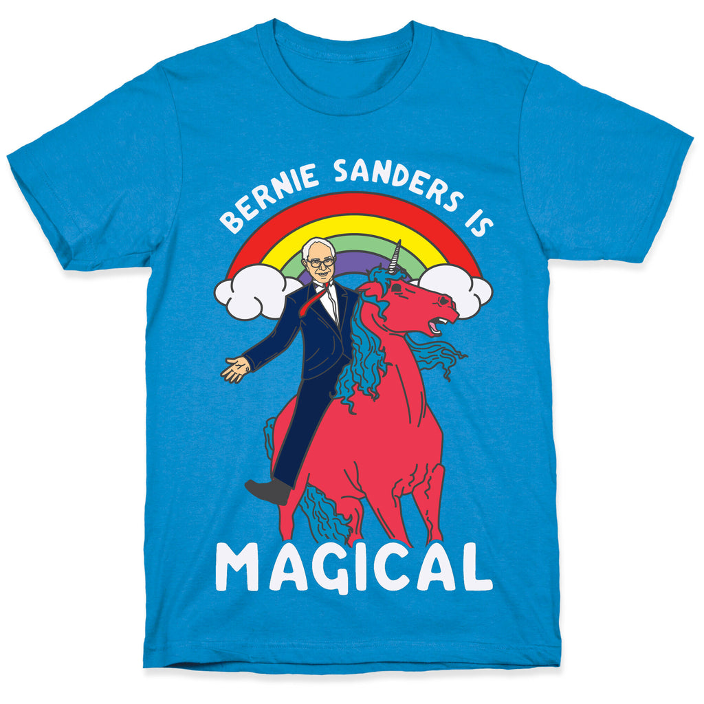 Bernie Sanders on a Magical Unicorn T-Shirt