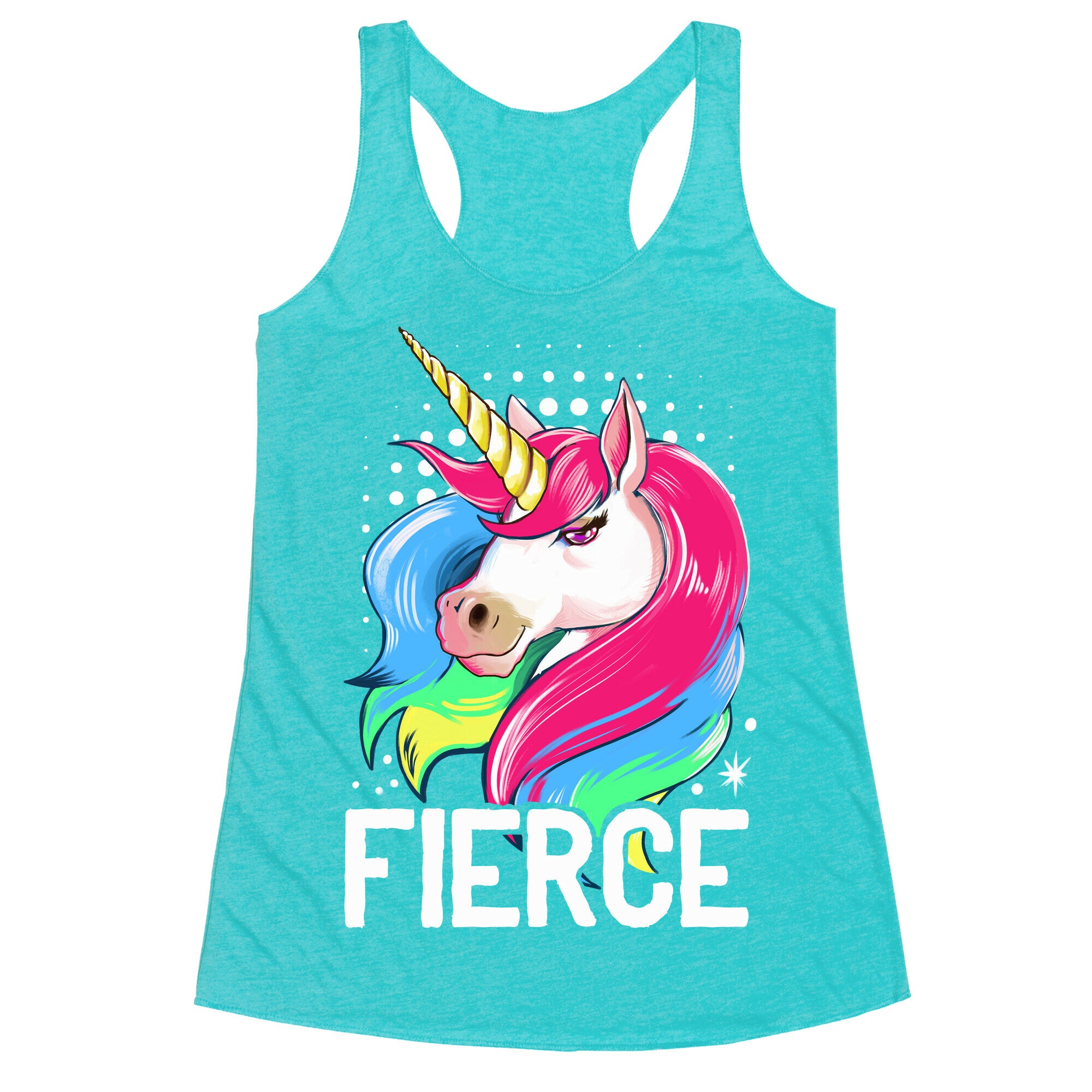 Fierce Unicorn Racerback Tank