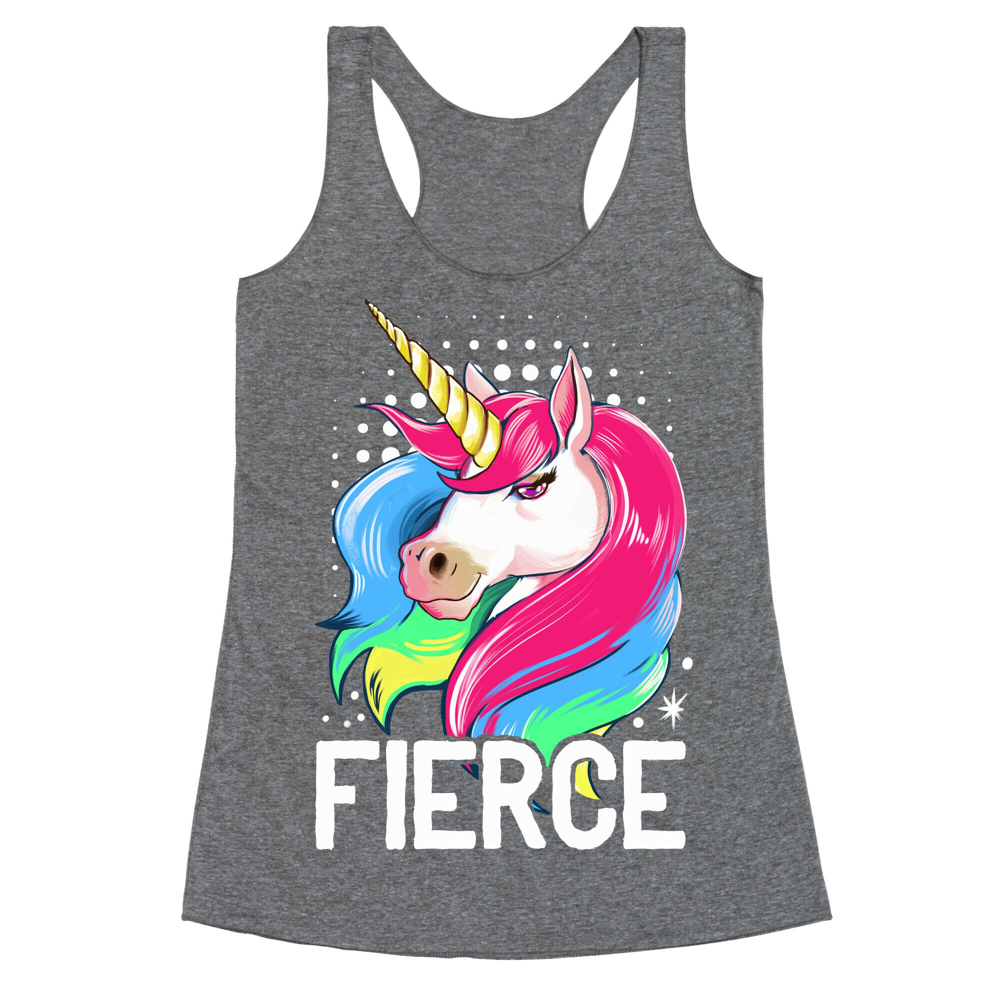 Fierce Unicorn Racerback Tank