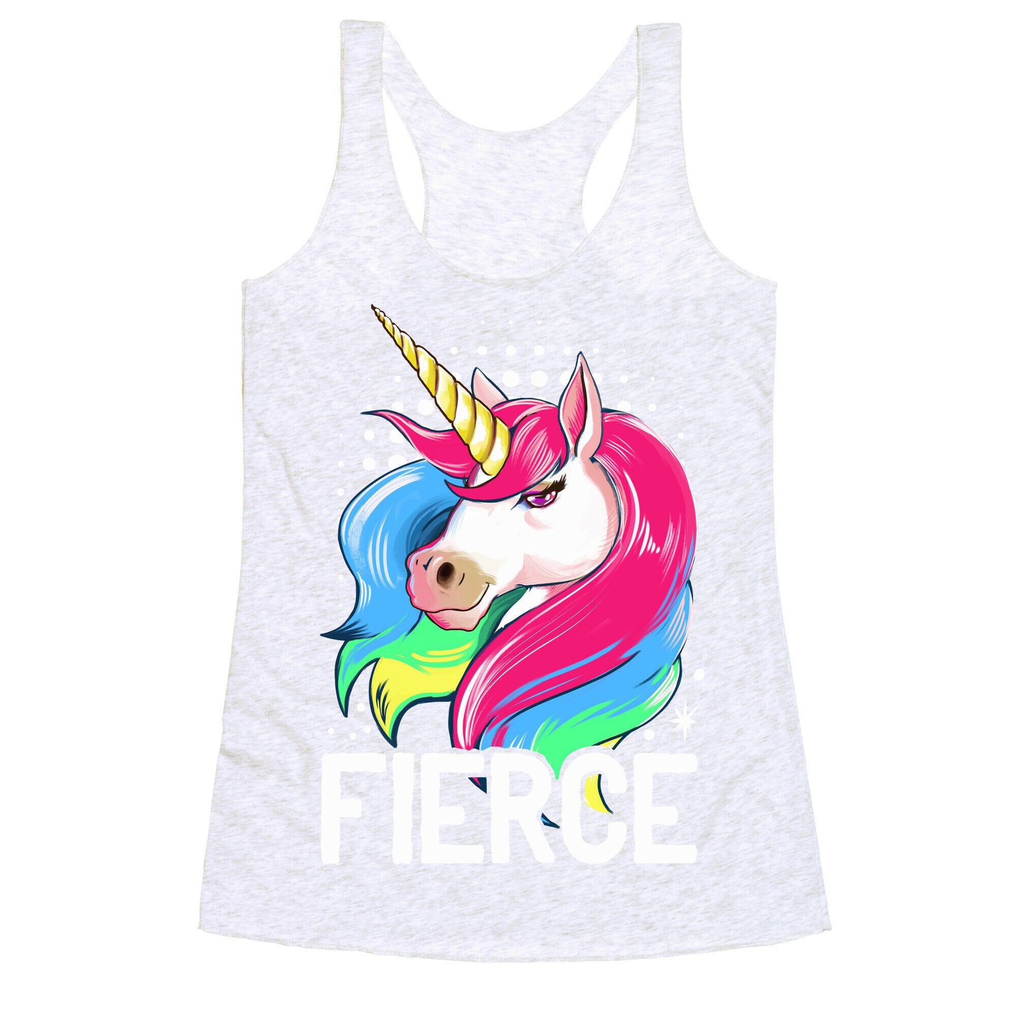 Fierce Unicorn Racerback Tank