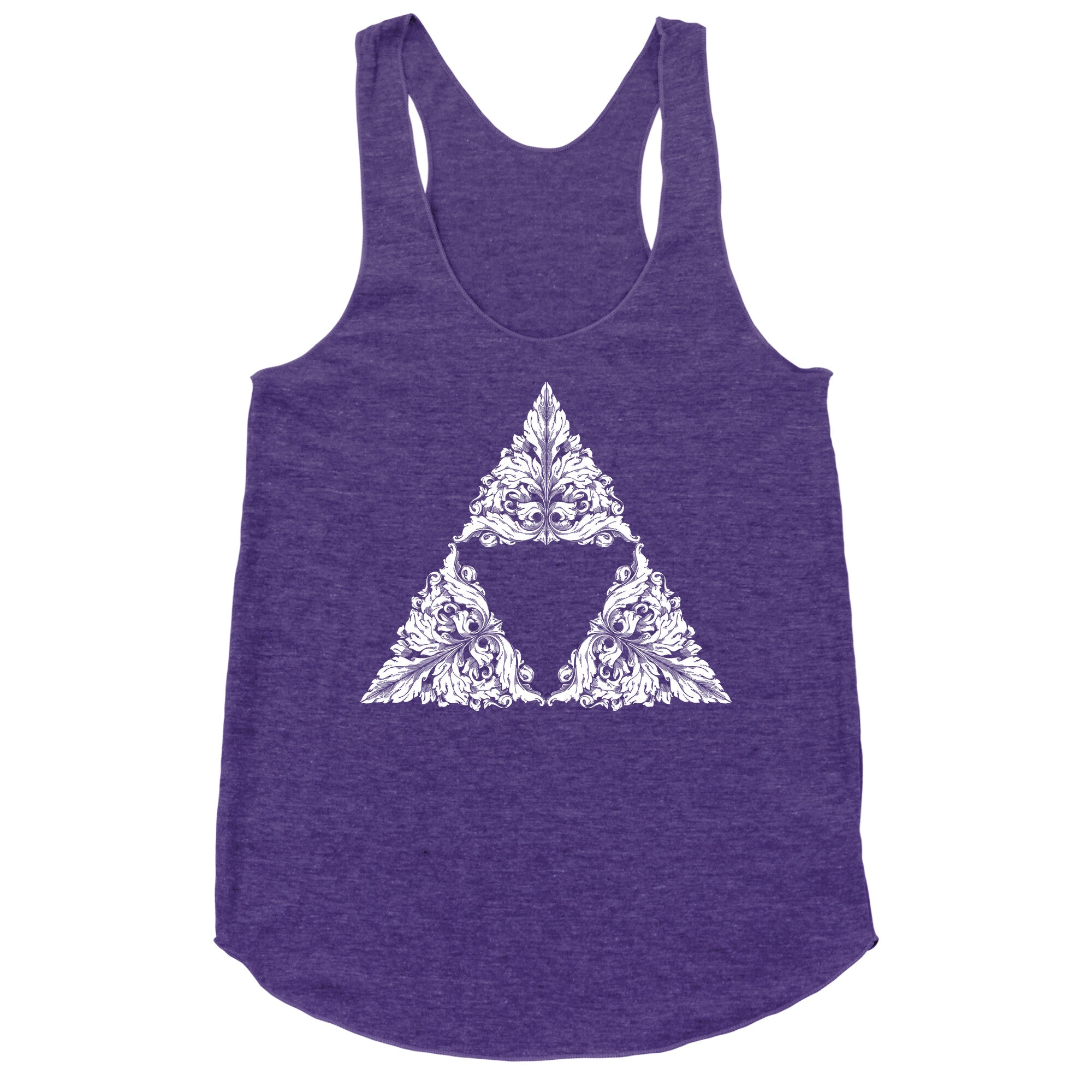 Floral Triforce Racerback Tank