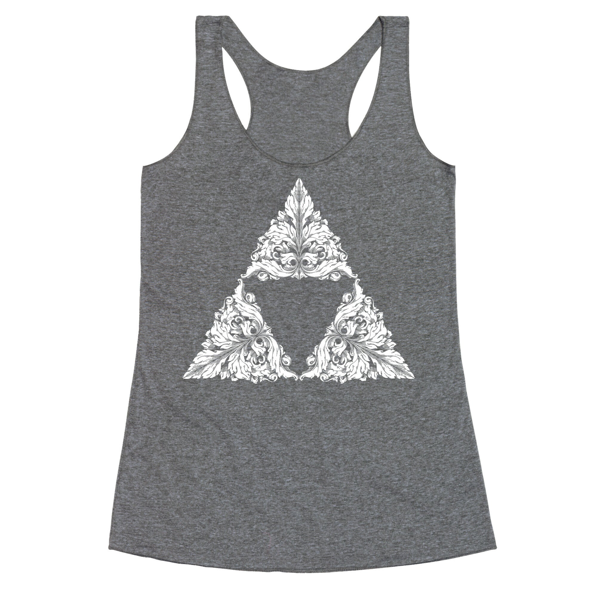 Floral Triforce Racerback Tank