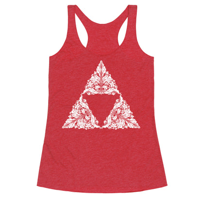 Floral Triforce Racerback Tank