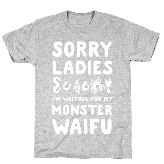Sorry Ladies I'm Waiting for My Monster Waifu T-Shirt