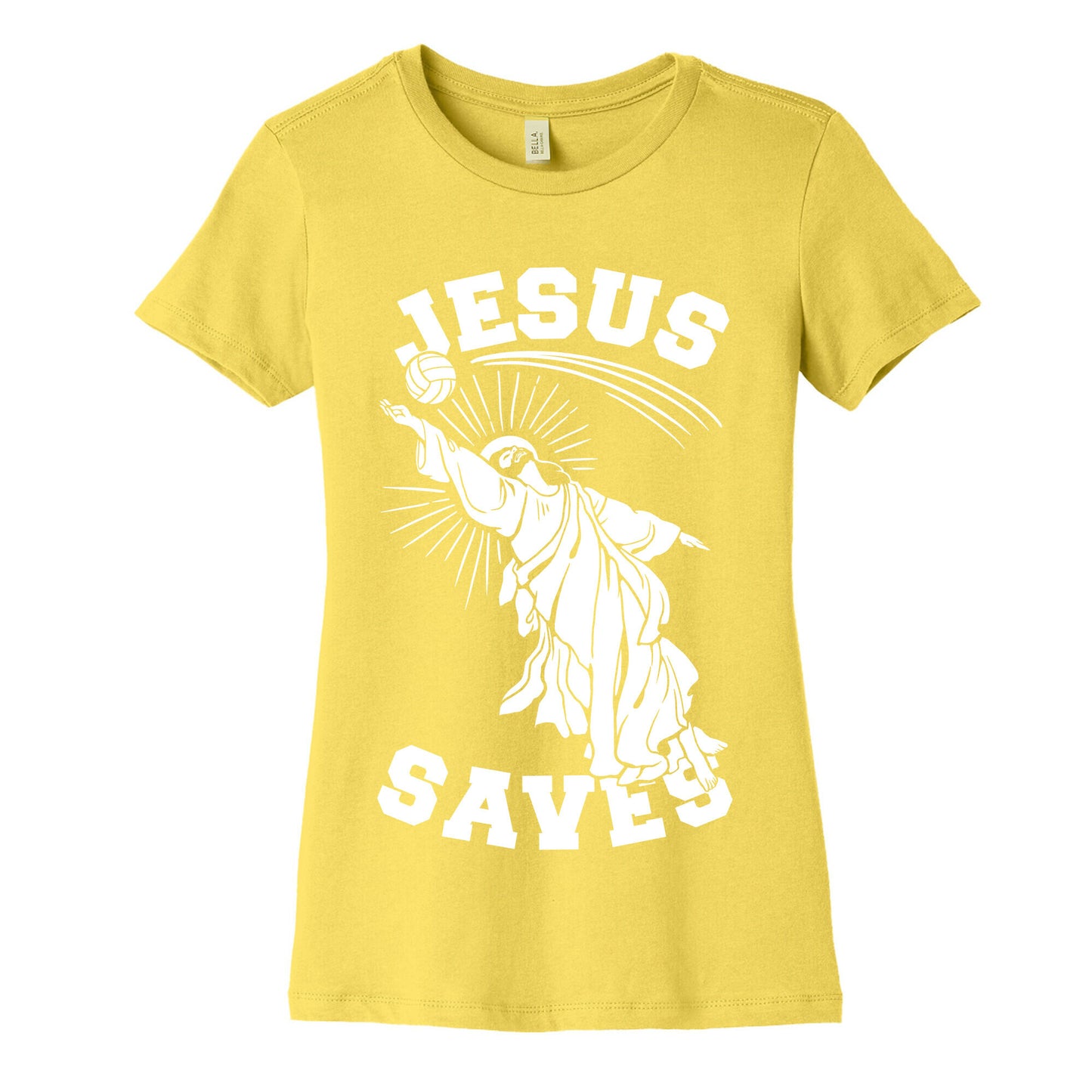Jesus Saves (Volleyball) Women's Cotton Tee