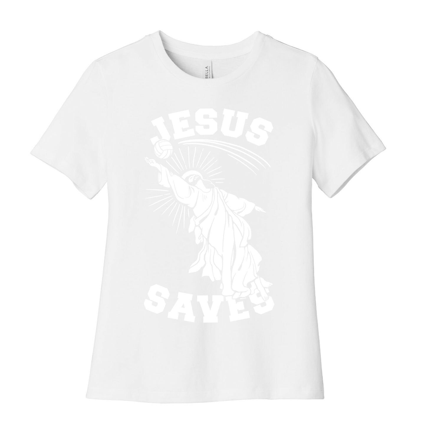 Jesus Saves (Volleyball) Women's Cotton Tee