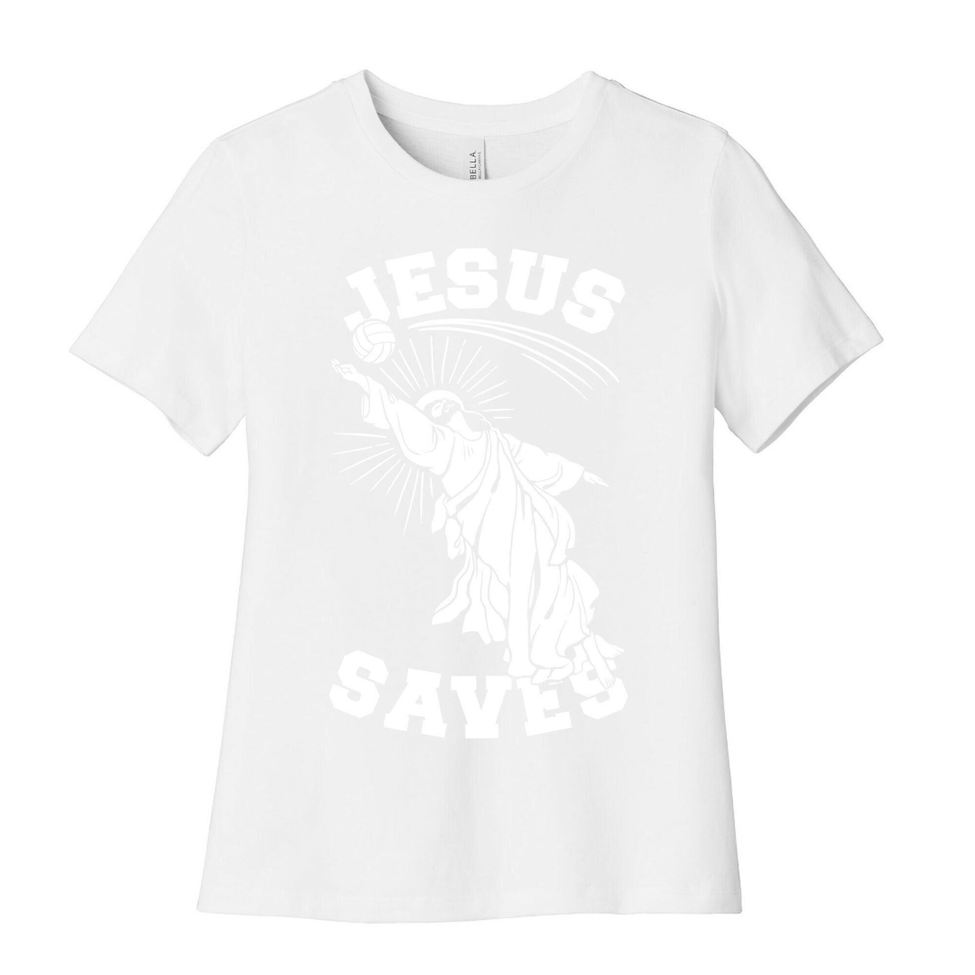 Jesus Saves (Volleyball) Women's Cotton Tee