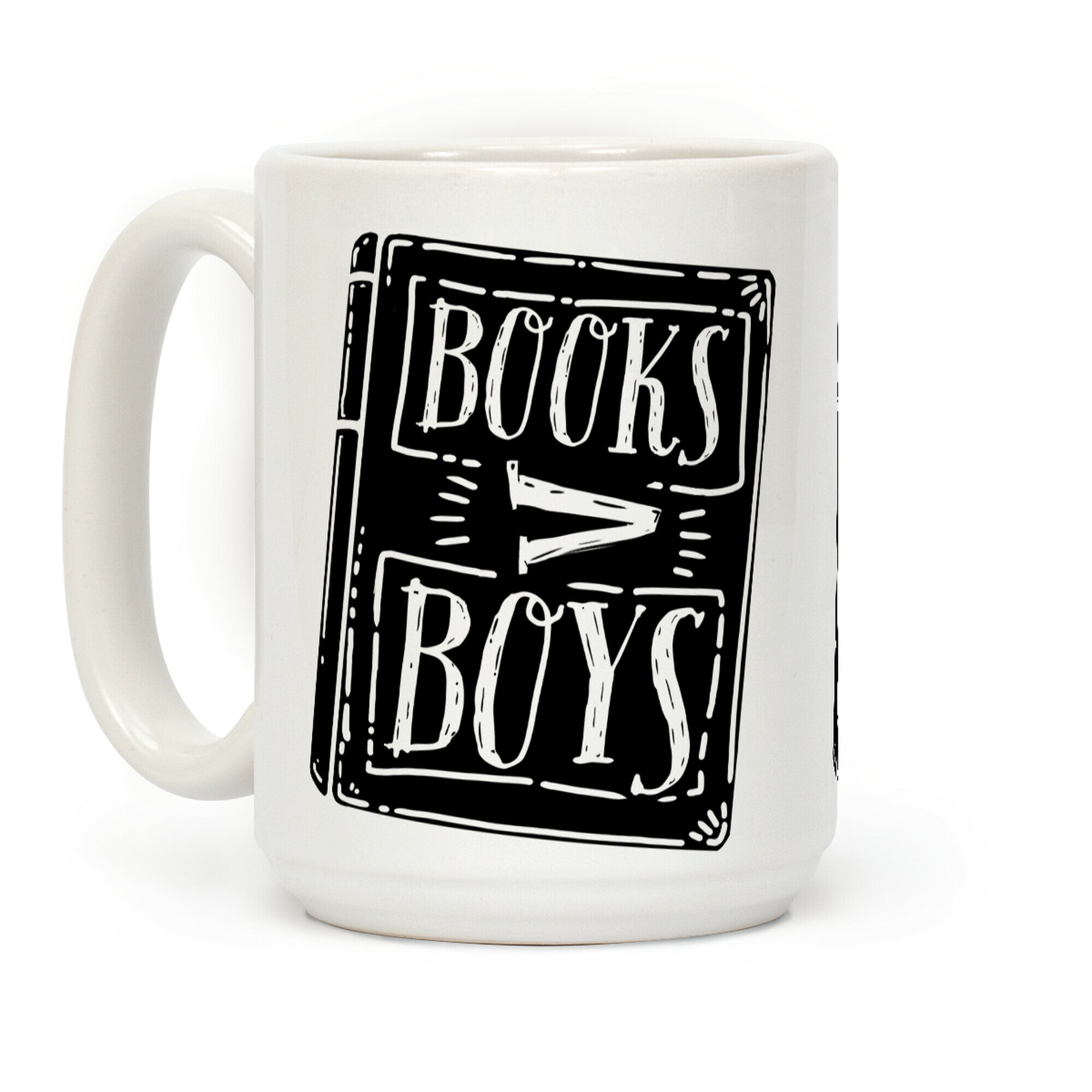 Books Greater Than Boys Coffee Mug