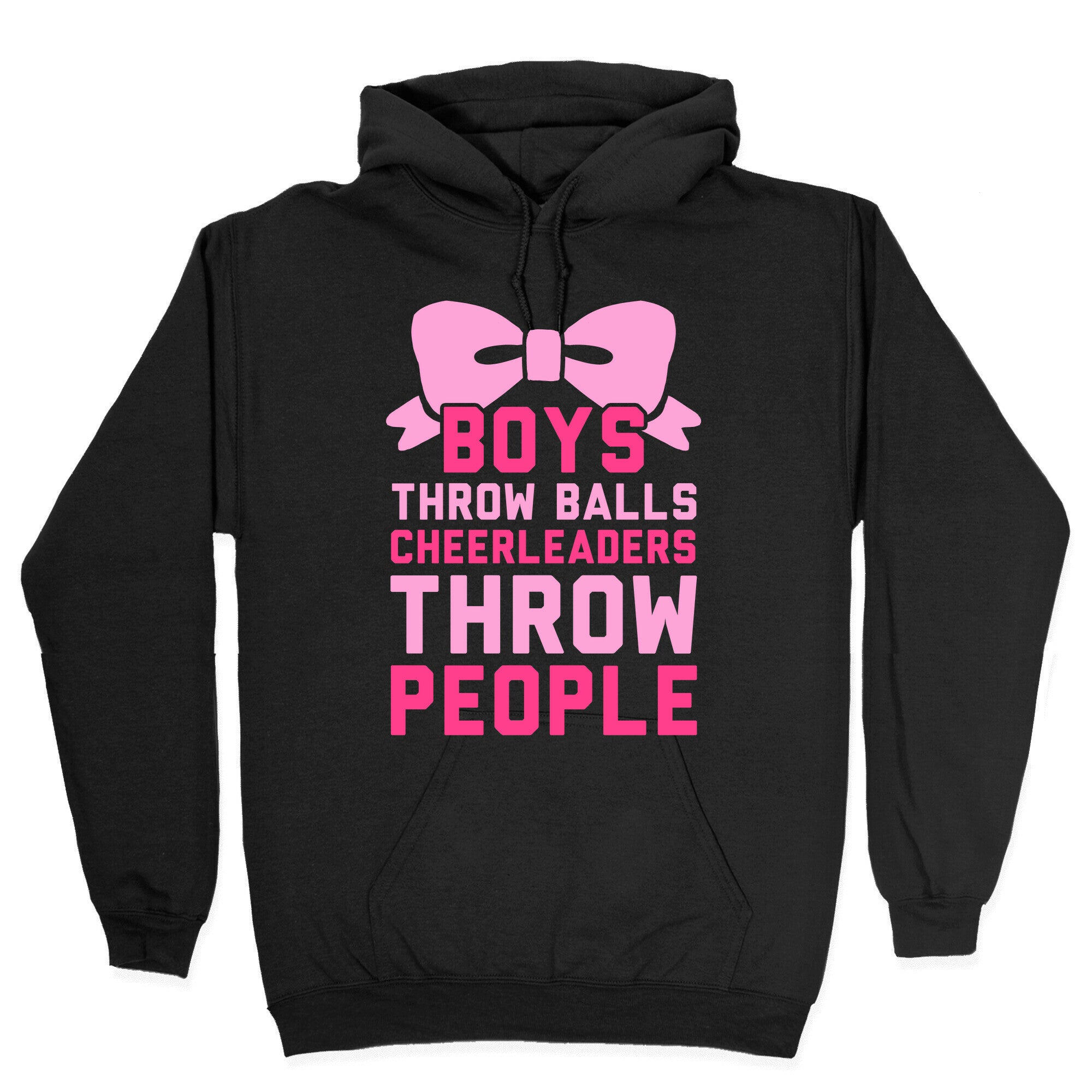Boys Throw Balls Cheerleaders Throw People Hoodie