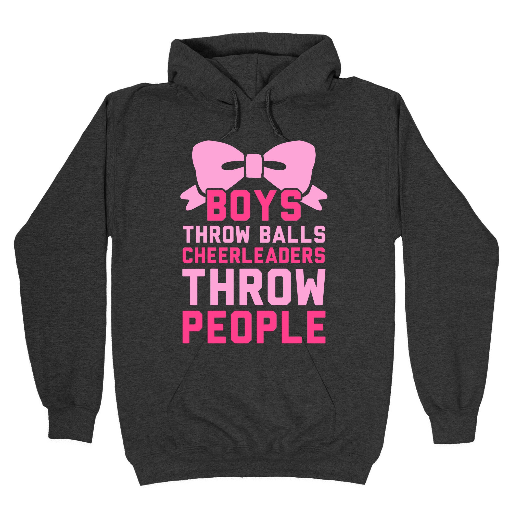 Boys Throw Balls Cheerleaders Throw People Hoodie