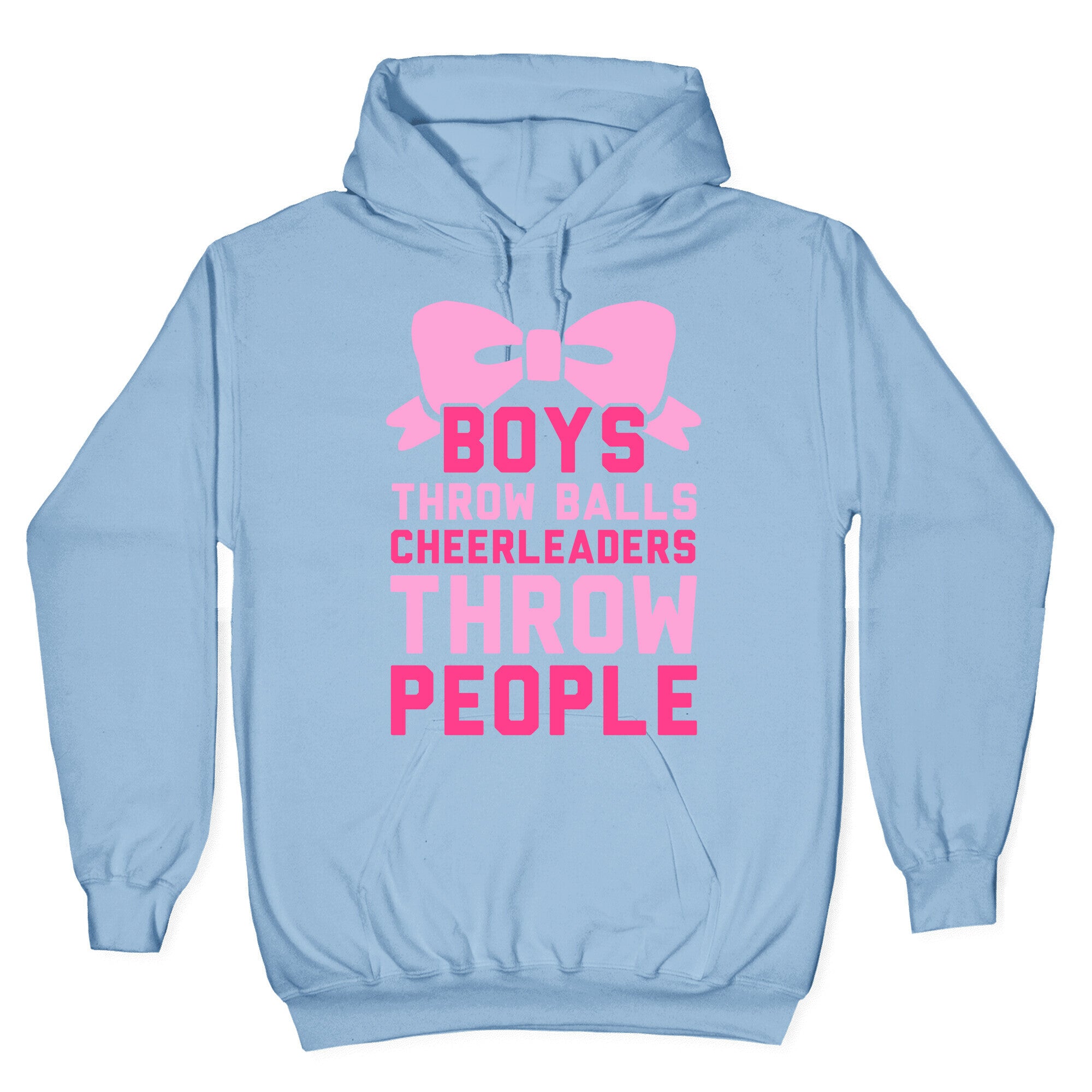 Boys Throw Balls Cheerleaders Throw People Hoodie