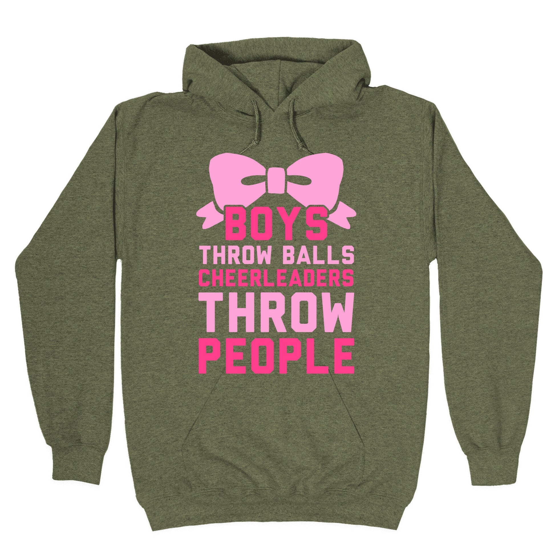 Boys Throw Balls Cheerleaders Throw People Hoodie