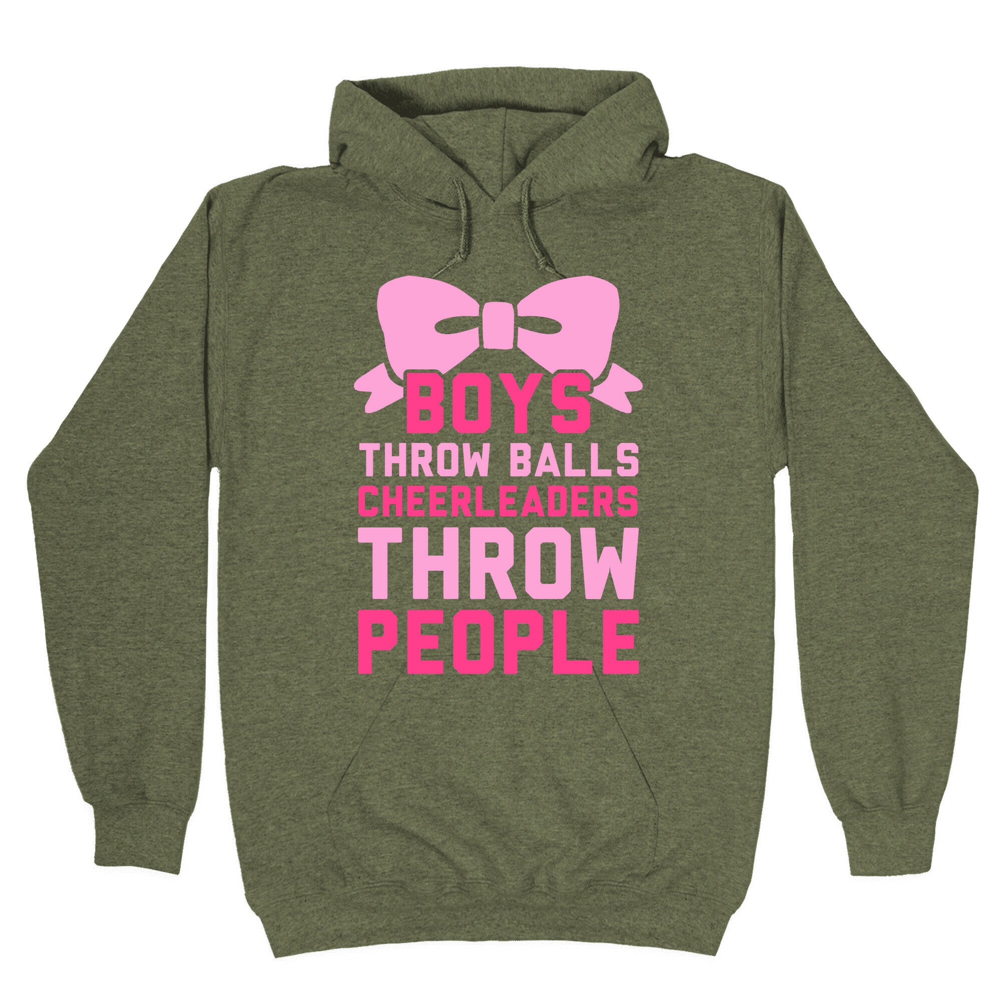 Boys Throw Balls Cheerleaders Throw People Hoodie