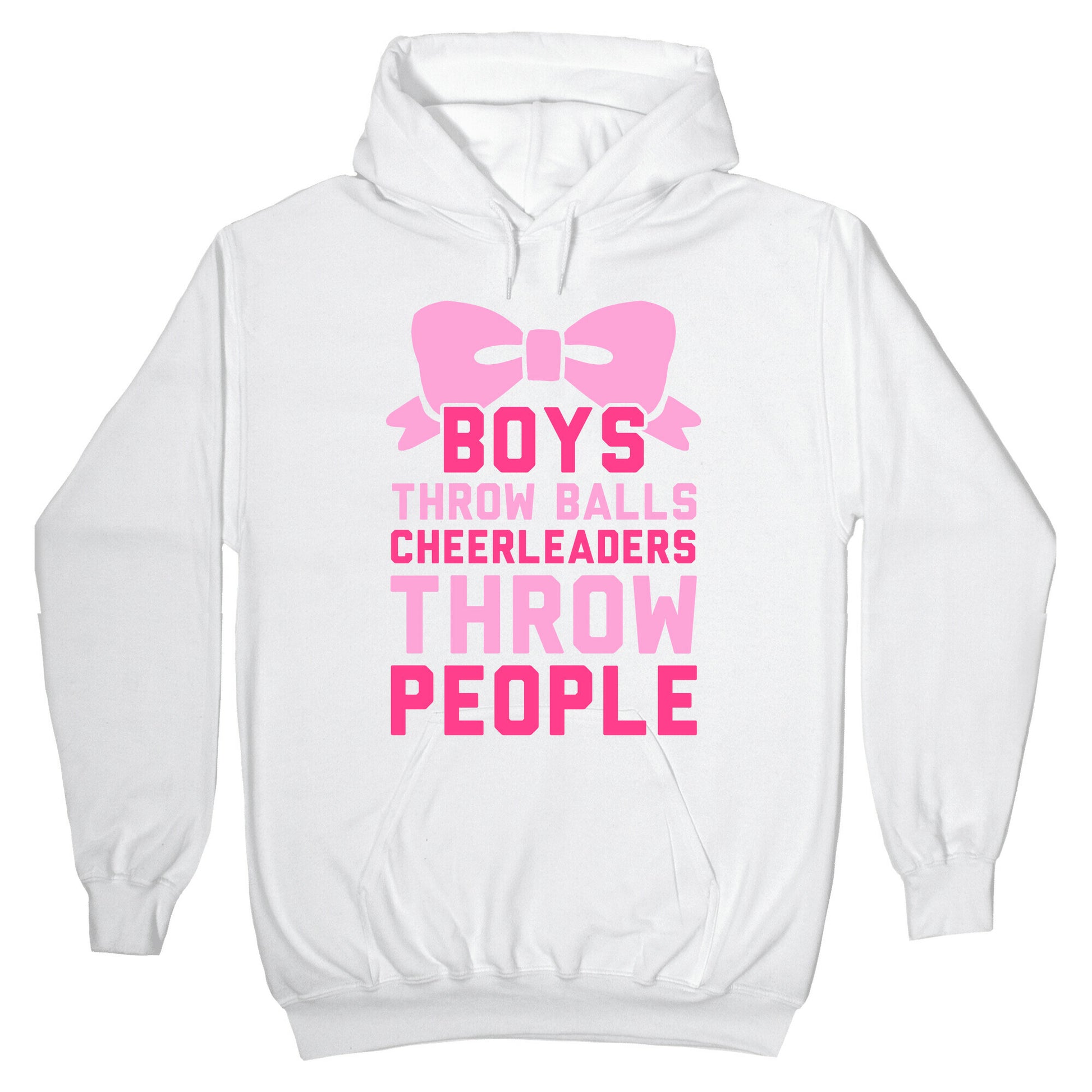 Boys Throw Balls Cheerleaders Throw People Hoodie