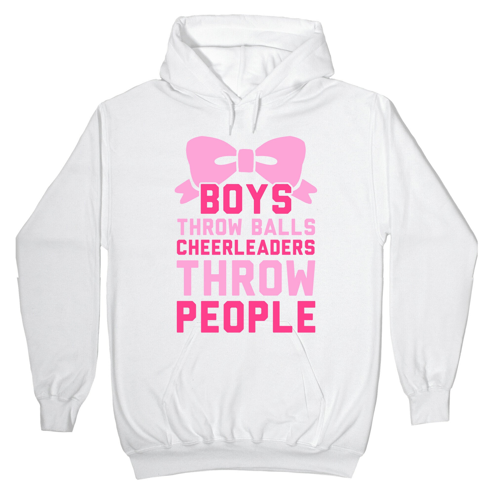 Boys Throw Balls Cheerleaders Throw People Hoodie