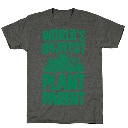Worlds Okayest Plant Parent Unisex Triblend Tee