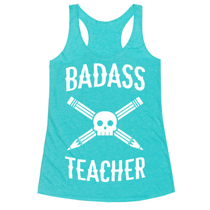 Badass Teacher Racerback Tank